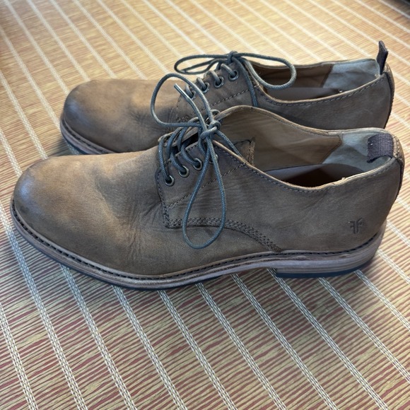 Frye Murray Oxford Dress Shoes Mens SZ 8.5 Nubuck Suede Leather Brown main image 6